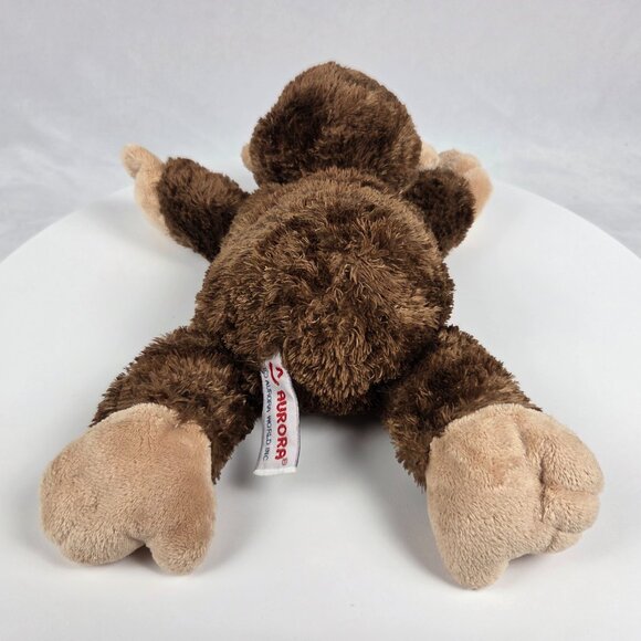 Laying Monkey Plush Stuffed Animal Aurora 12" - Picture 3 of 9